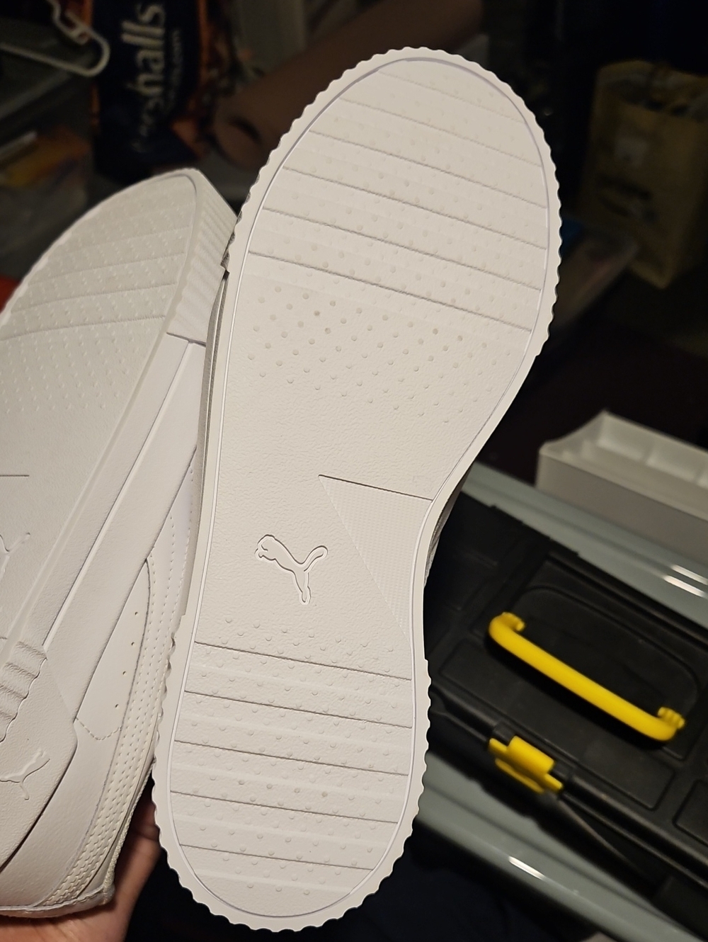 Puma Women's All-White Soft-foam Lace-Up Sneakers NWOT, SZ 10 - Picture 12 of 12
